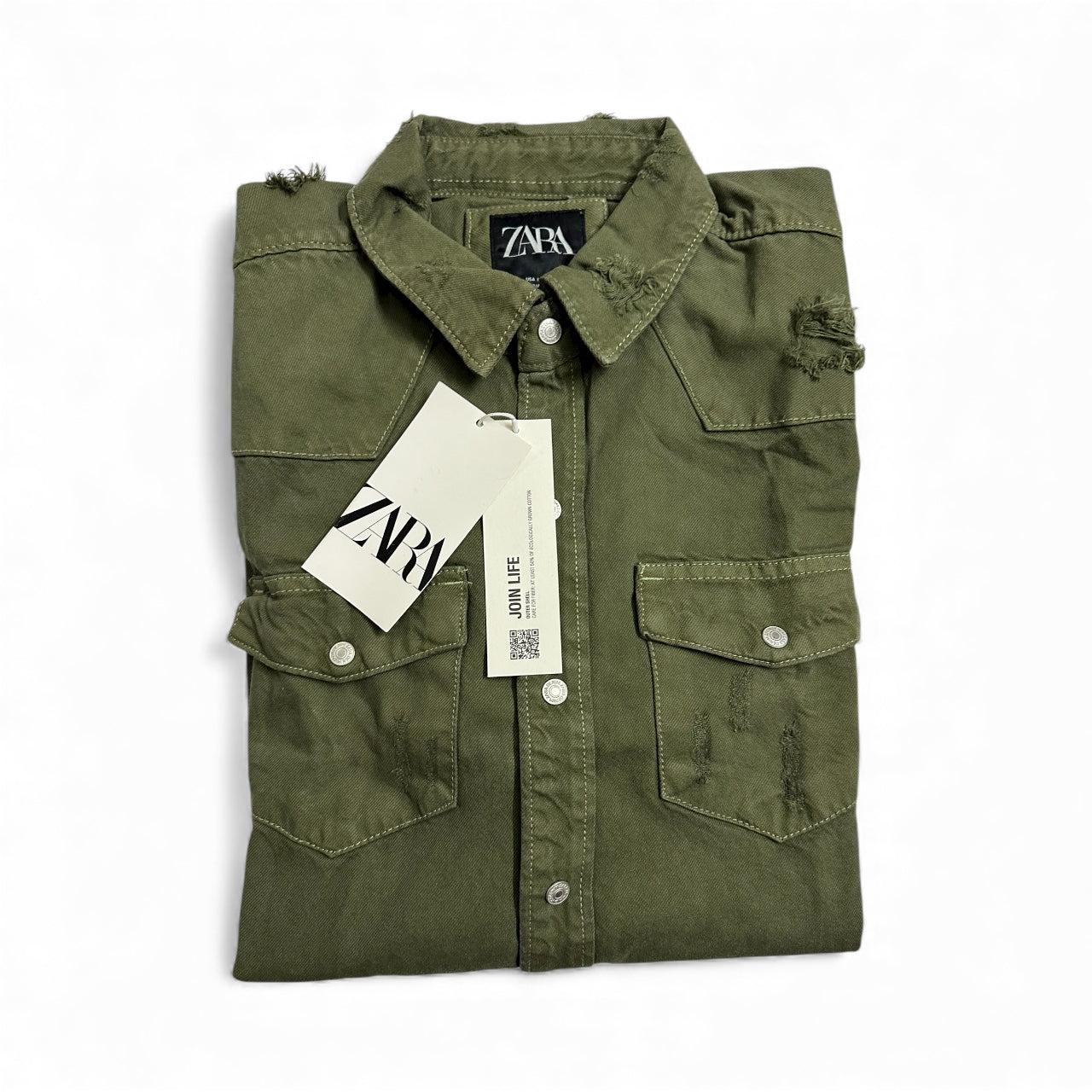 ZAR Green Denim Jacket