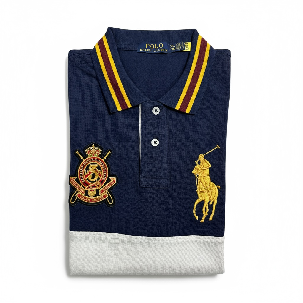 RLP Blue/White/Green Polo