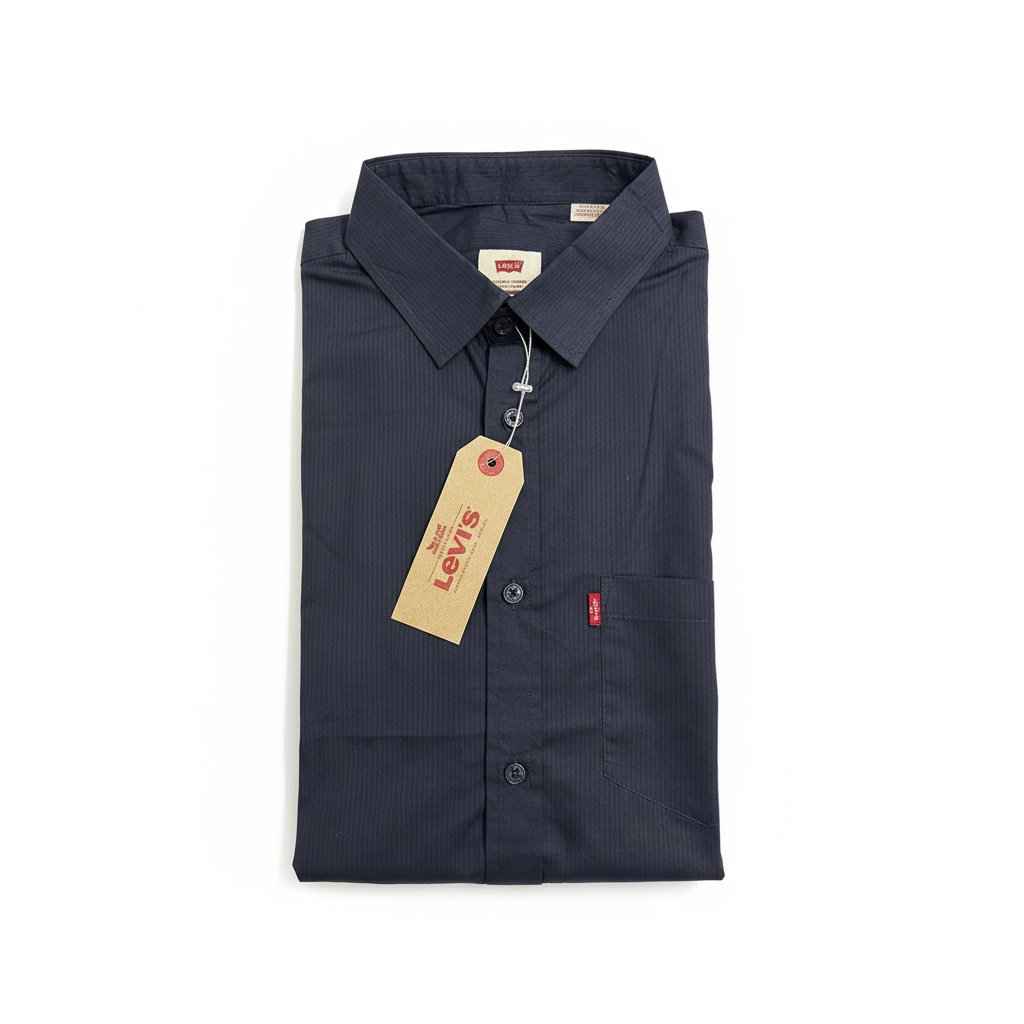 LEV Purple Micro-striped Shirt