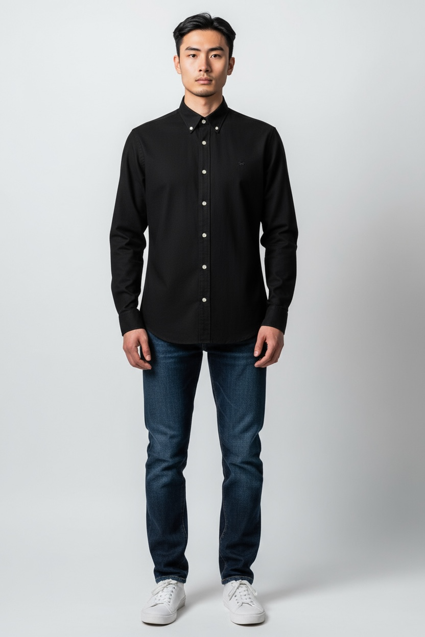 HNB Black Full Sleeve Shirt