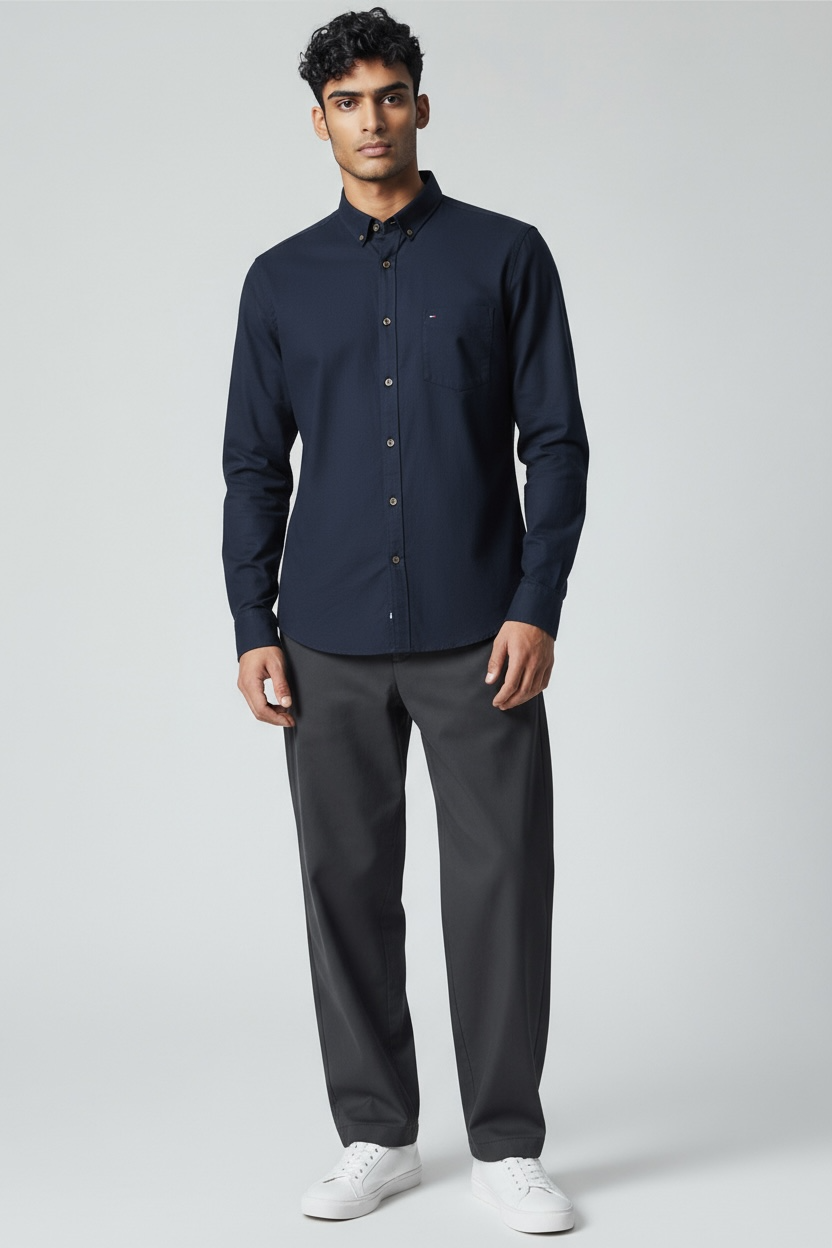 TOM Navy Blue Full Steve Shirt