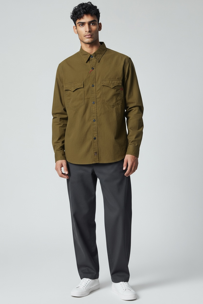DSL Brown Full Sleeve Shirt