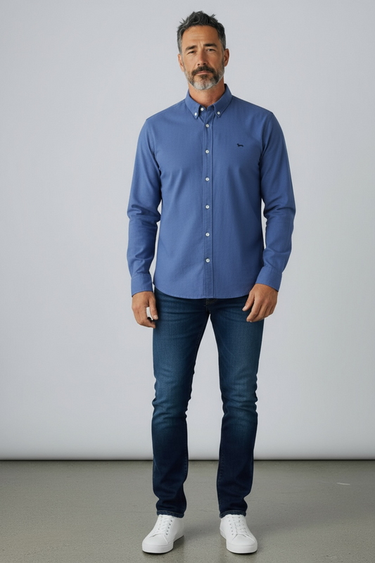 HNB Blue Full Sleeve Shirt