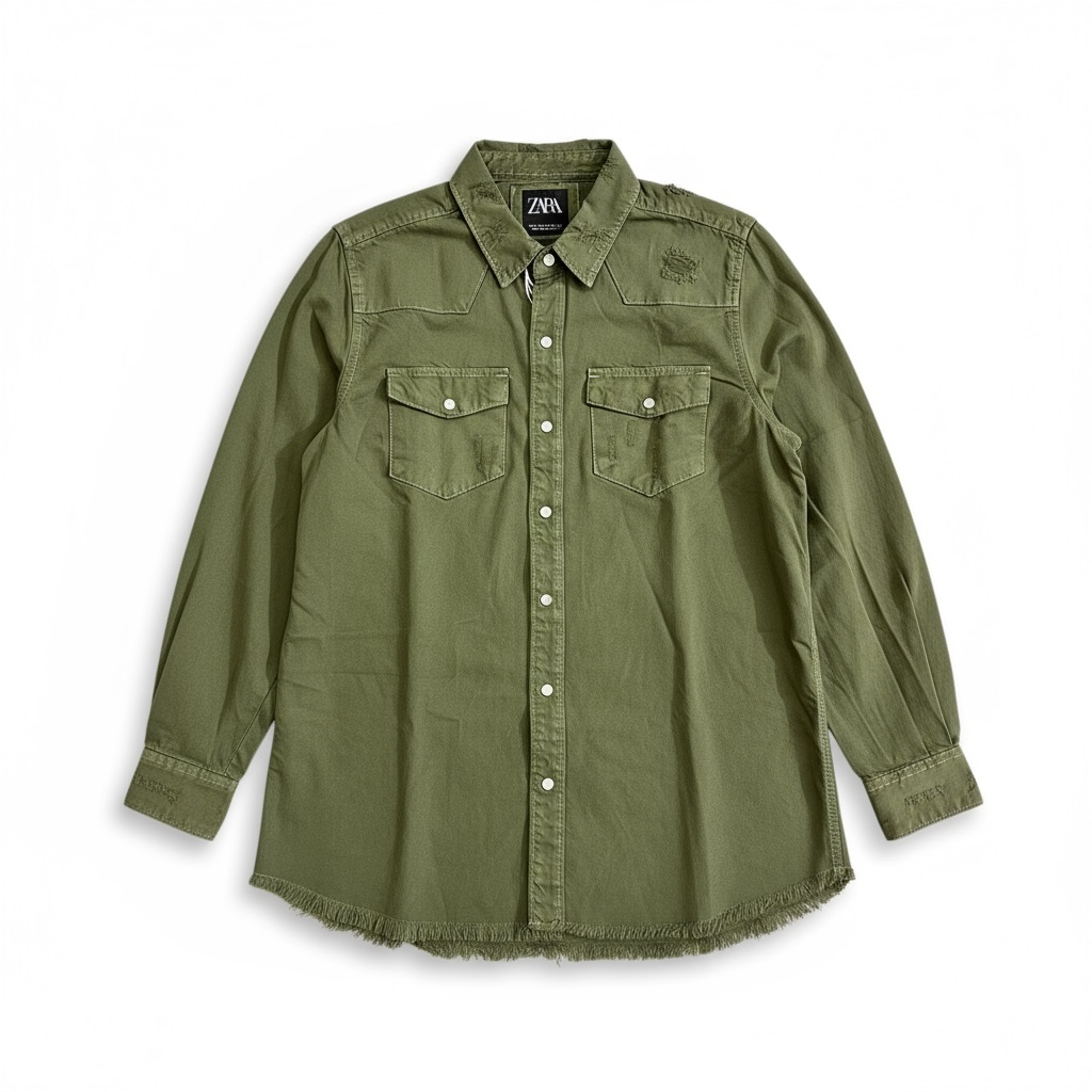 ZAR Green Denim Jacket