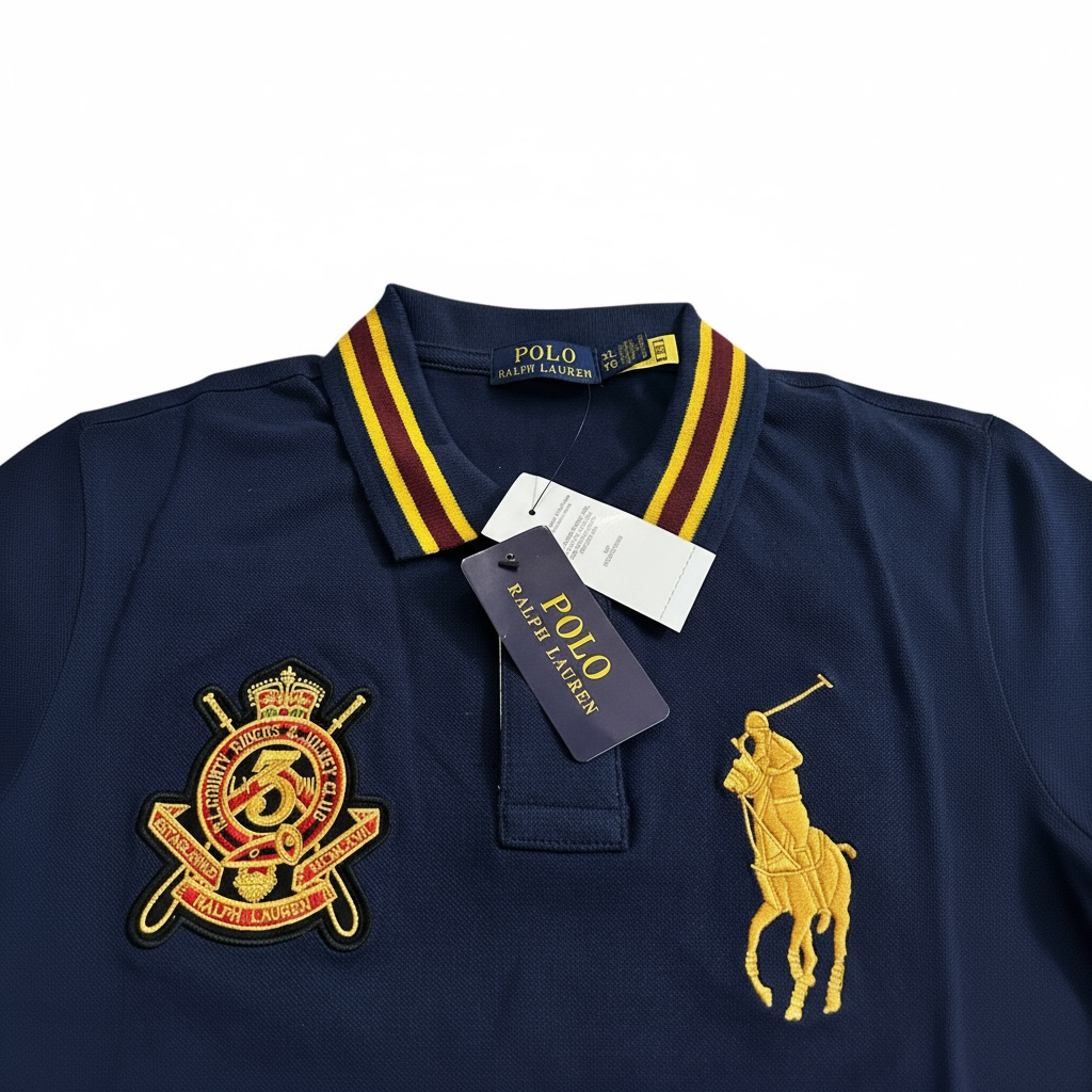 RLP Blue/White/Green Polo