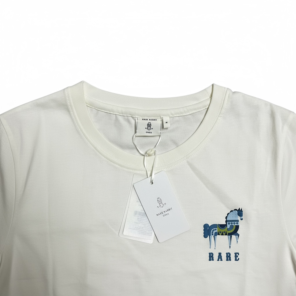 RRB White Printed T-shirt