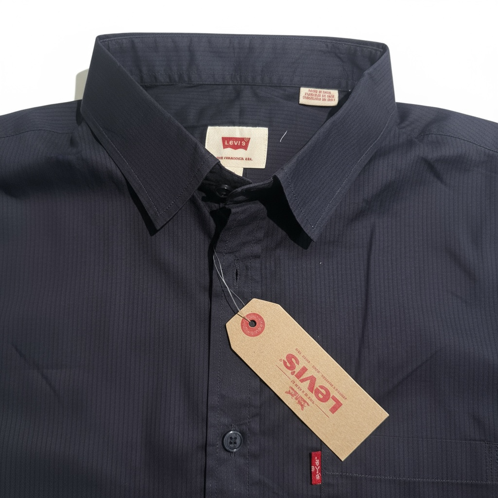 LEV Purple Micro-striped Shirt